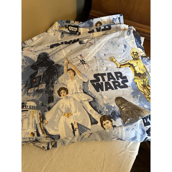 FULL Size Sheet Set Pottery Barn Kids Star Wars A New Hope Fitted And Flat Sheet